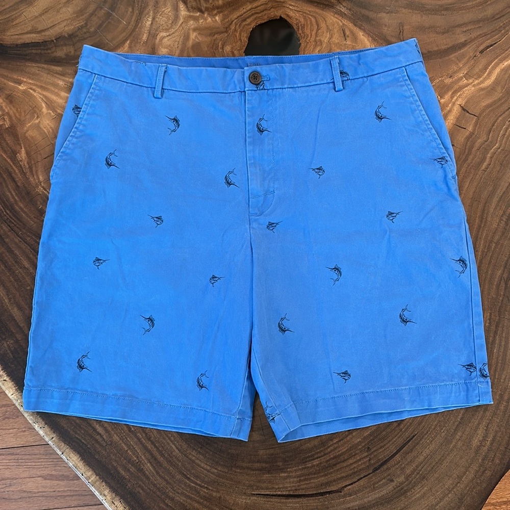 Izod Saltwater swordfish blue shorts